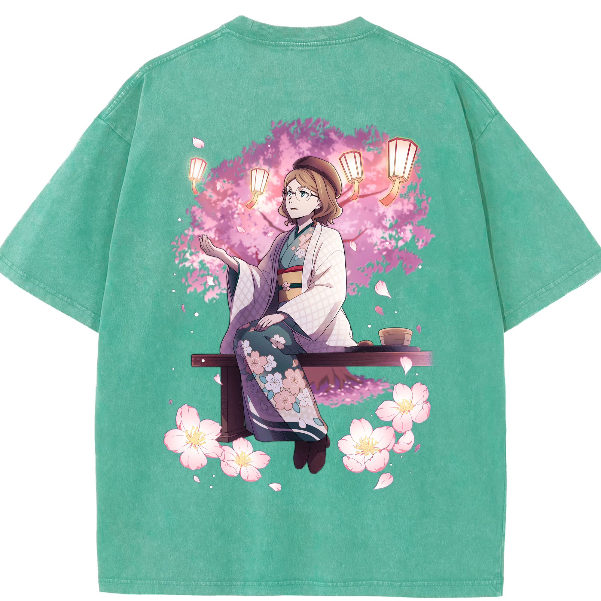 （画像用） 文豪ストレイドッグス Bungo Stray Dogs 綿100% ヴィンテージ風 半袖Tシャツ（背面プリント）